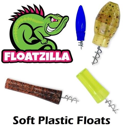1765 Floatzilla Soft Plastic Lure Floats (4pk)